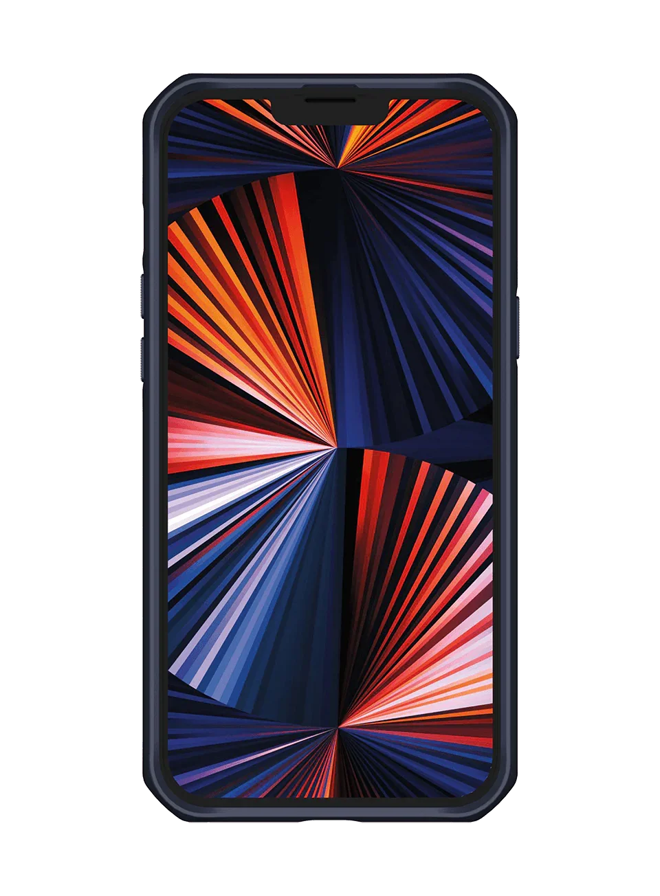 Itskins Hybrid Ballistic iPhone 13 Pro Max Case - Dark Blue - Tashqila Itskins Hybrid Ballistic iPhone 13 Pro Max Case - Dark Blue - Tashqila
